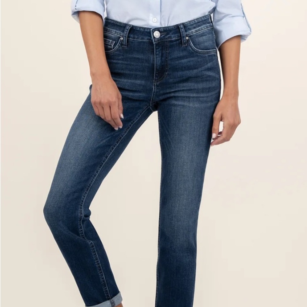 Kut from the Kloth Dark Blue Straight Leg Jeans